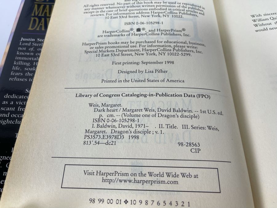 Seven First Edition Hardcover Books By Margaret Weis [Photo 6]