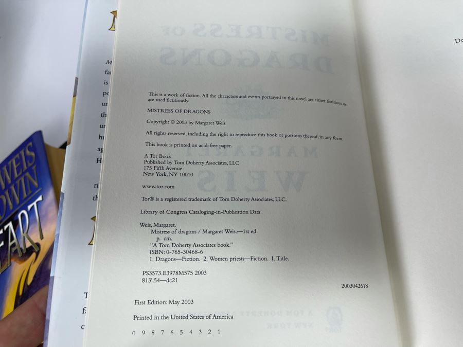 Seven First Edition Hardcover Books By Margaret Weis [Photo 10]