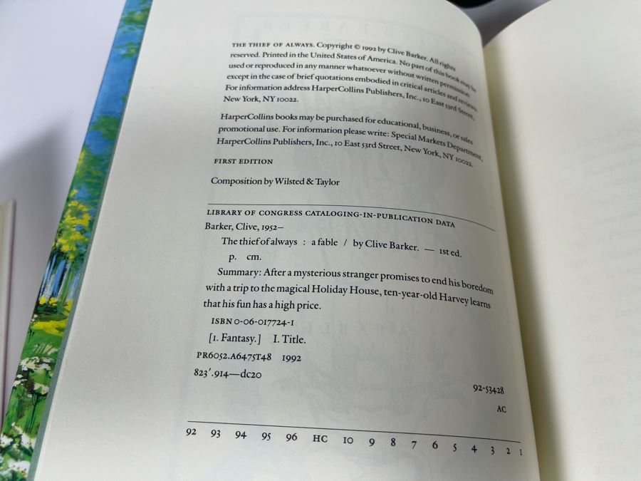 (3) First Edition Hardcover Books By Barbara Hambly And (2) First Edition Hardcover Books By Clive Barker [Photo 6]