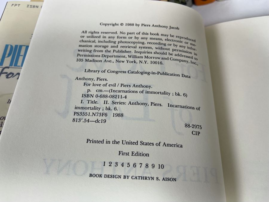 Ten First Edition Hardcover Books By Piers Anthony [Photo 8]