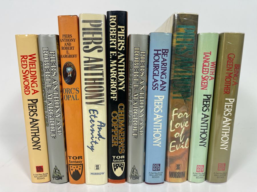 Ten First Edition Hardcover Books By Piers Anthony [Photo 1]