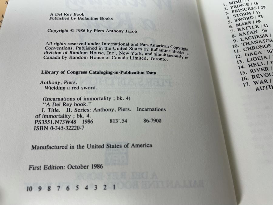 Ten First Edition Hardcover Books By Piers Anthony [Photo 22]