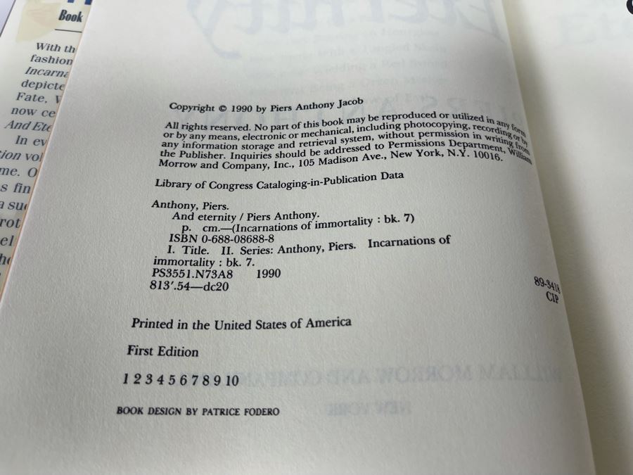 Ten First Edition Hardcover Books By Piers Anthony [Photo 16]