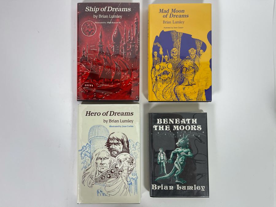 Four First Edition Hardcover Books By Brian Lumley [Photo 1]