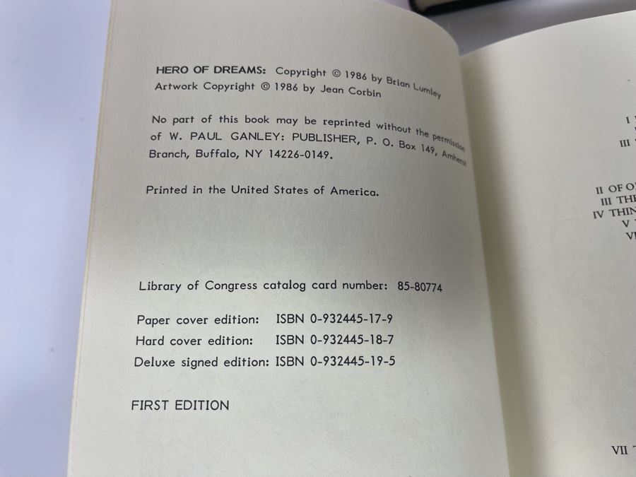 Four First Edition Hardcover Books By Brian Lumley [Photo 9]