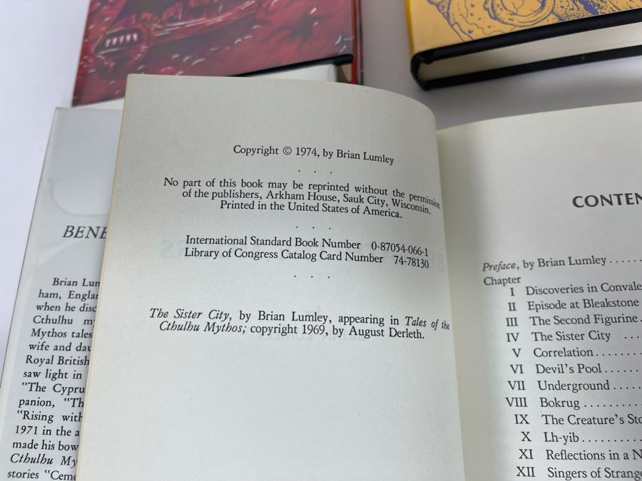 Four First Edition Hardcover Books By Brian Lumley [Photo 10]