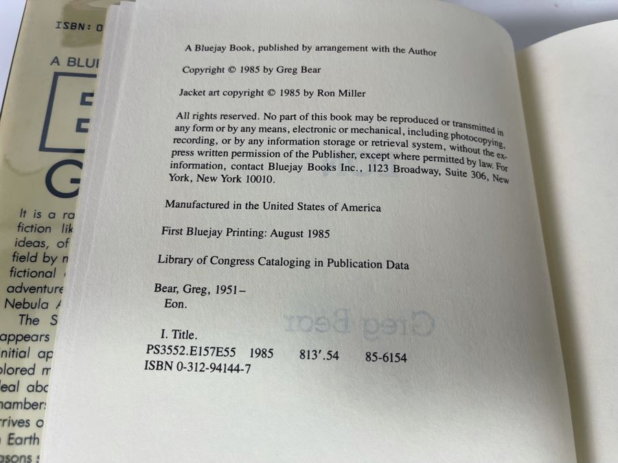 Five First Edition Hardcover Books By Greg Bear [Photo 5]