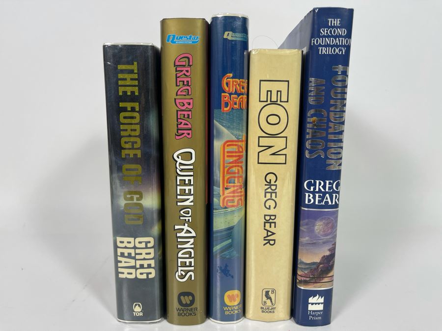 Five First Edition Hardcover Books By Greg Bear [Photo 1]