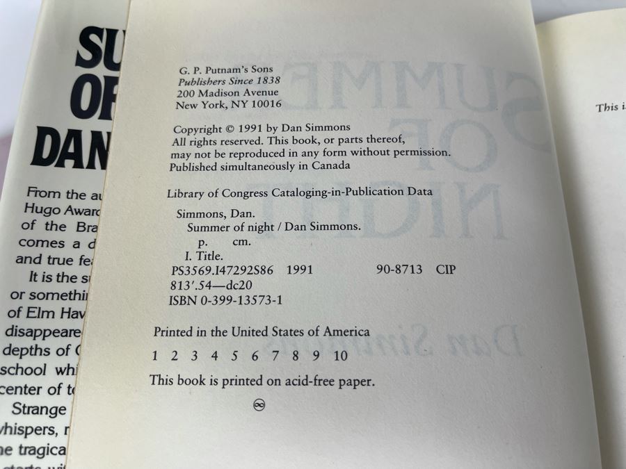 Five First Edition Hardcover Books By Dan Simmons [Photo 5]