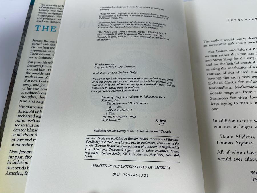 Five First Edition Hardcover Books By Dan Simmons [Photo 11]