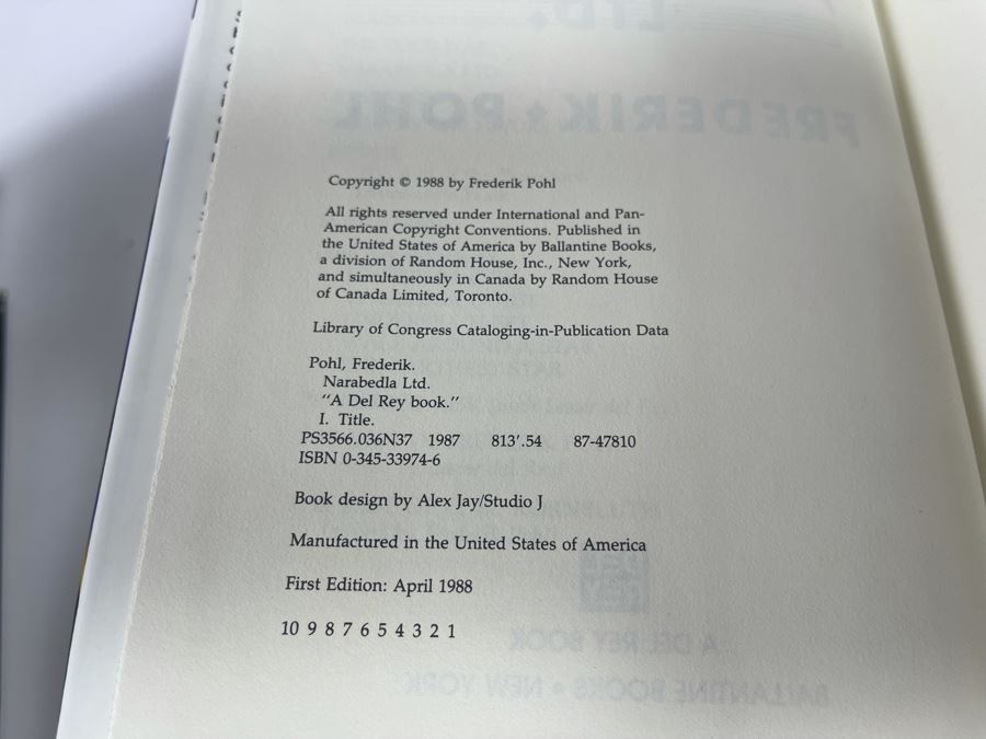 Six First Edition Hardcover Books By Robert A. Heinlein, Frederik Pohl, Arthur C. Clarke And Mike Resnick [Photo 10]