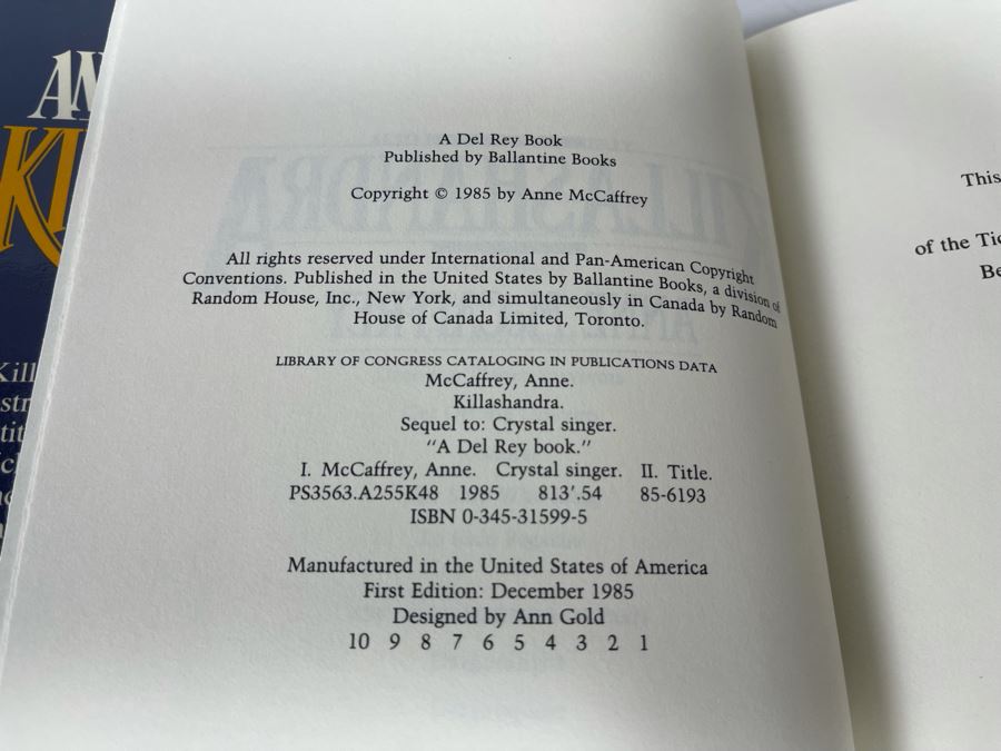 Nine First Edition Hardcover Books By Anne McCaffrey [Photo 10]