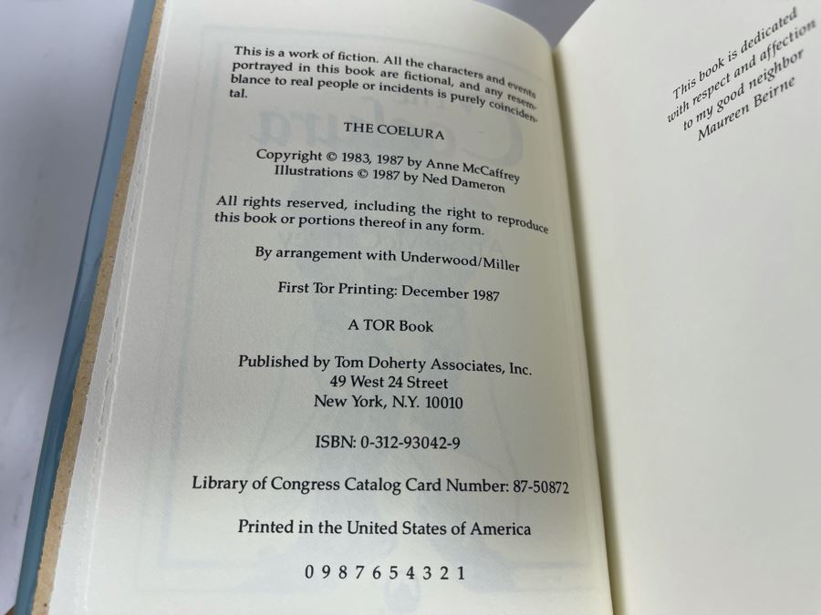 Nine First Edition Hardcover Books By Anne McCaffrey [Photo 16]