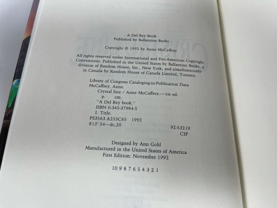 Nine First Edition Hardcover Books By Anne McCaffrey [Photo 12]