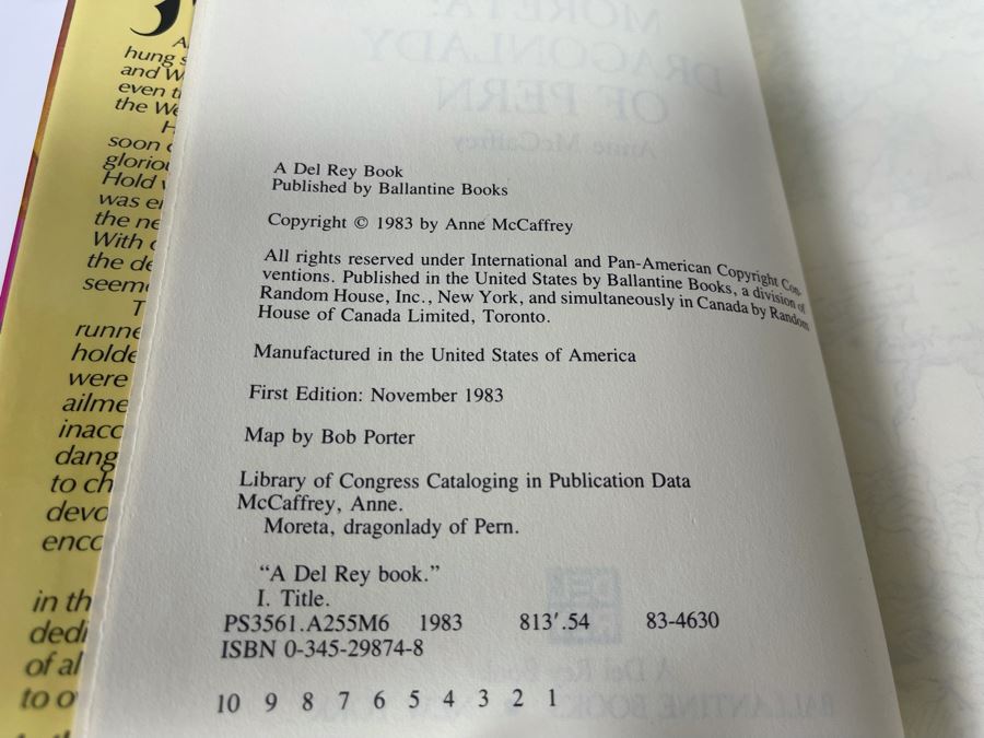 Nine First Edition Hardcover Books By Anne McCaffrey [Photo 6]