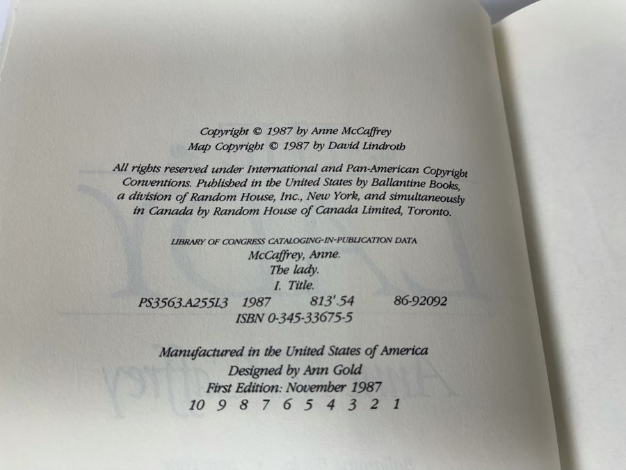 Nine First Edition Hardcover Books By Anne McCaffrey [Photo 8]