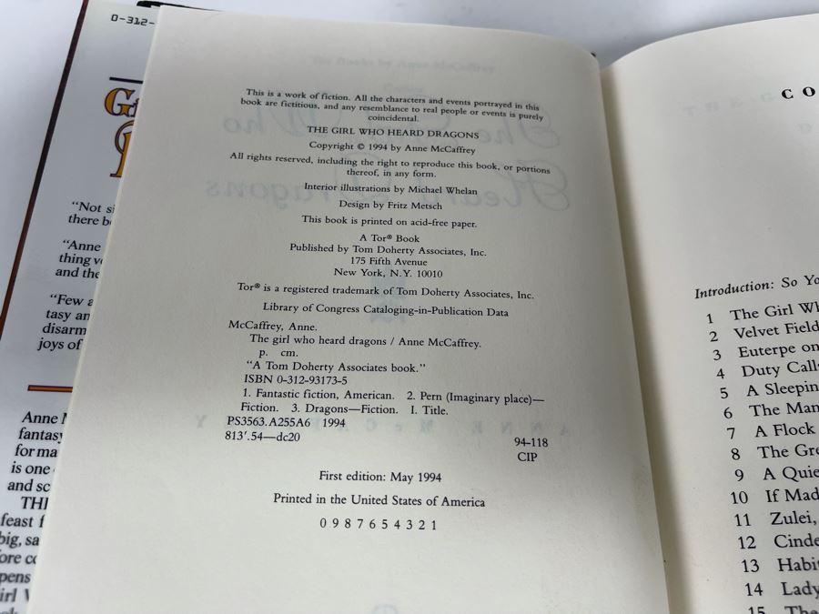 Six First Edition Hardcover Books By Anne McCaffrey [Photo 13]