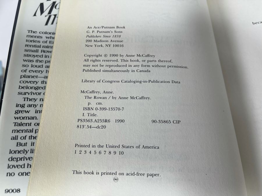 Six First Edition Hardcover Books By Anne McCaffrey [Photo 5]