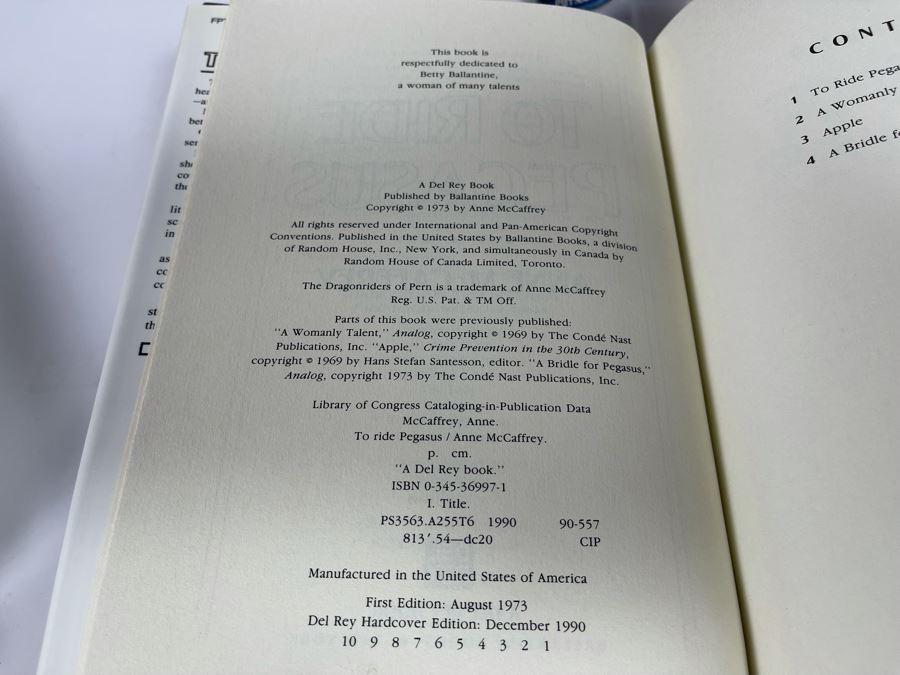 Six First Edition Hardcover Books By Anne McCaffrey [Photo 7]