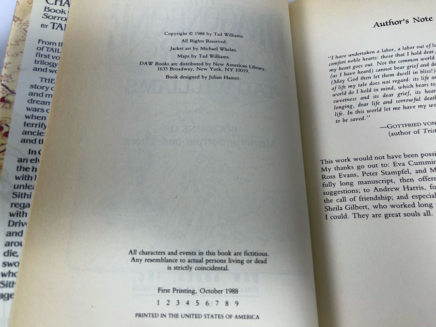 Seven First Edition Hardcover Books By Terry Brooks And Tad Williams [Photo 9]