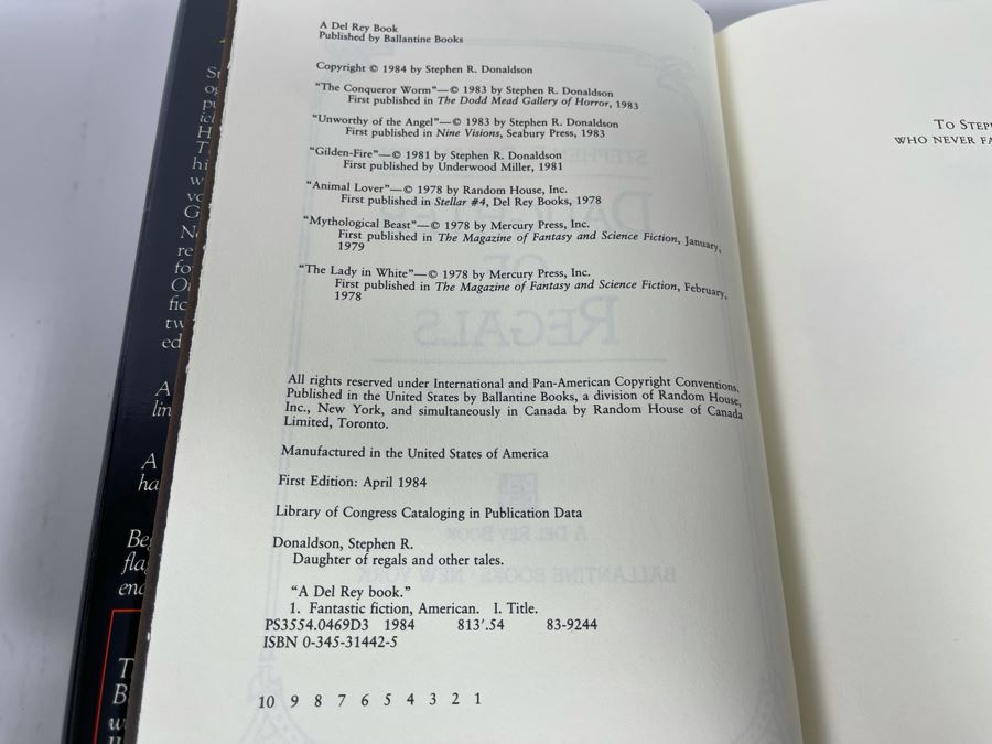 Six First Edition Hardcover Books By Raymond E. Feist And Stephen R. Donaldson [Photo 13]