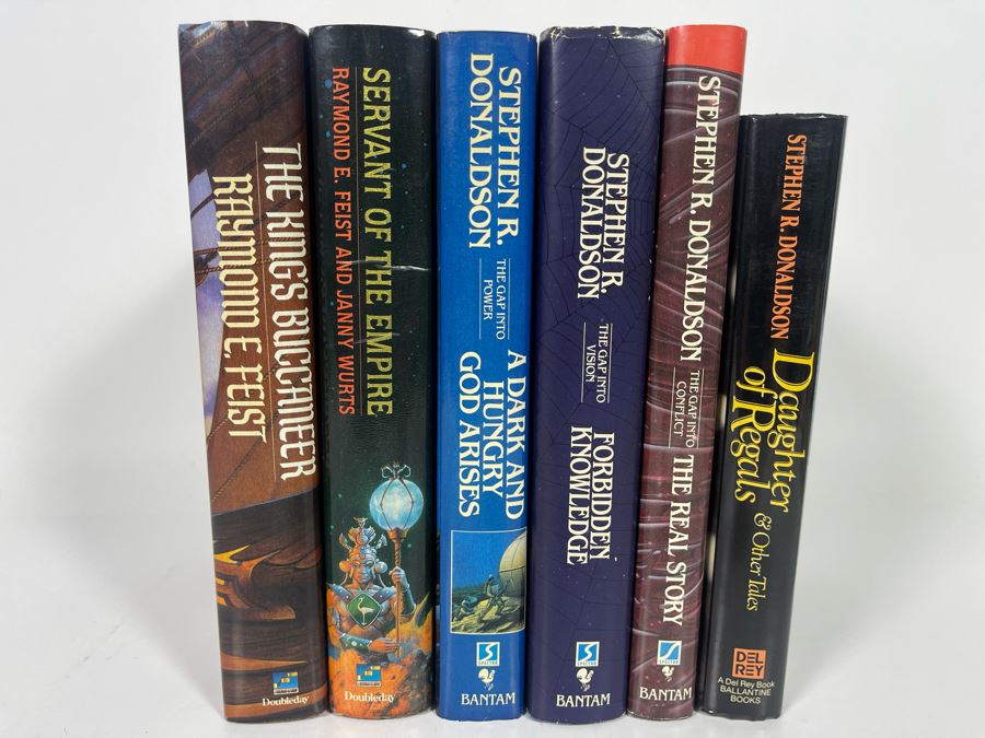 Six First Edition Hardcover Books By Raymond E. Feist And Stephen R. Donaldson