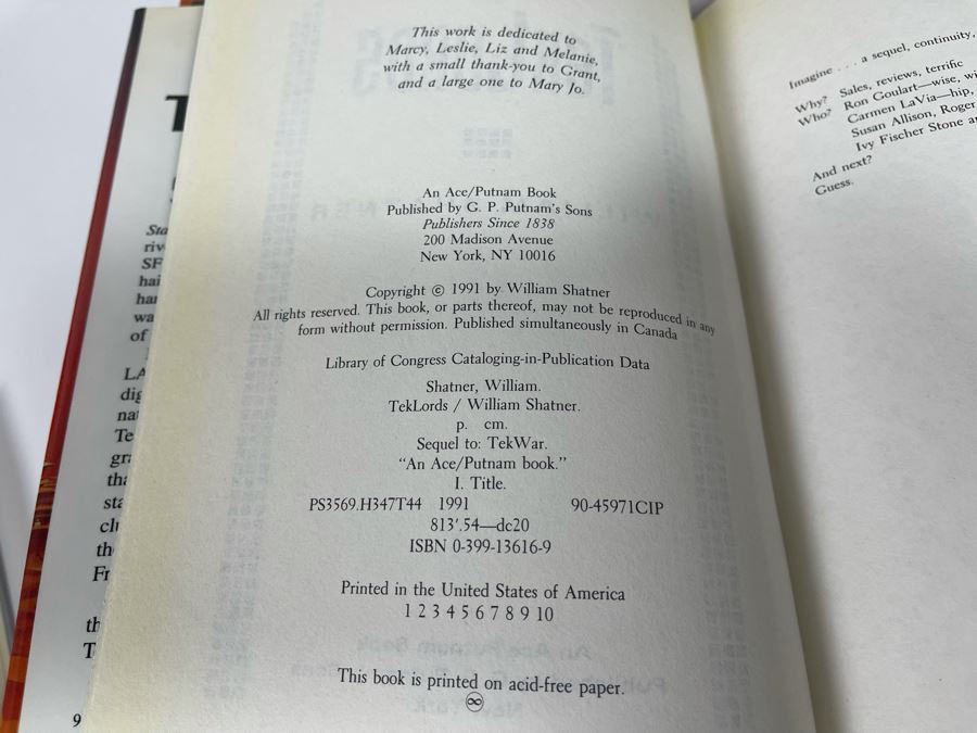 Eight First Edition Hardcover Science Fiction Fantasy Books [Photo 5]