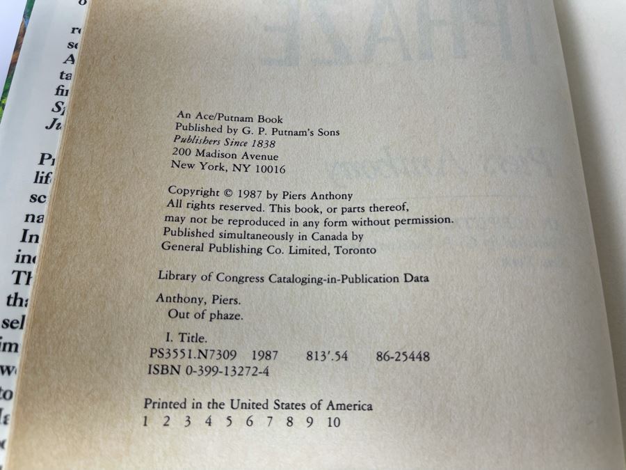 Seven First Edition Hardcover Science Fiction Fantasy Books By Piers Anthony And Spider Robinson [Photo 15]