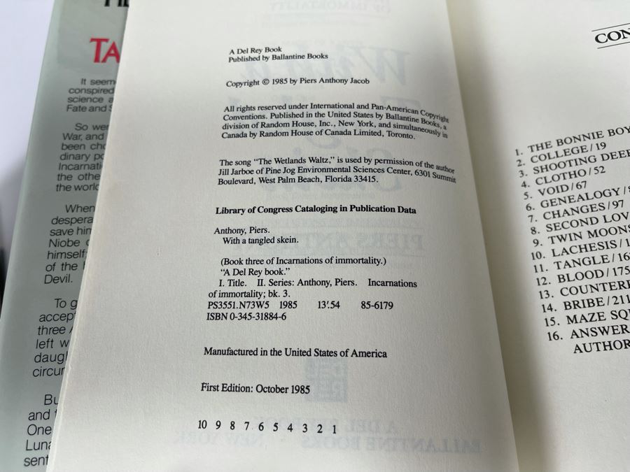 Seven First Edition Hardcover Science Fiction Fantasy Books By Piers Anthony And Spider Robinson [Photo 9]