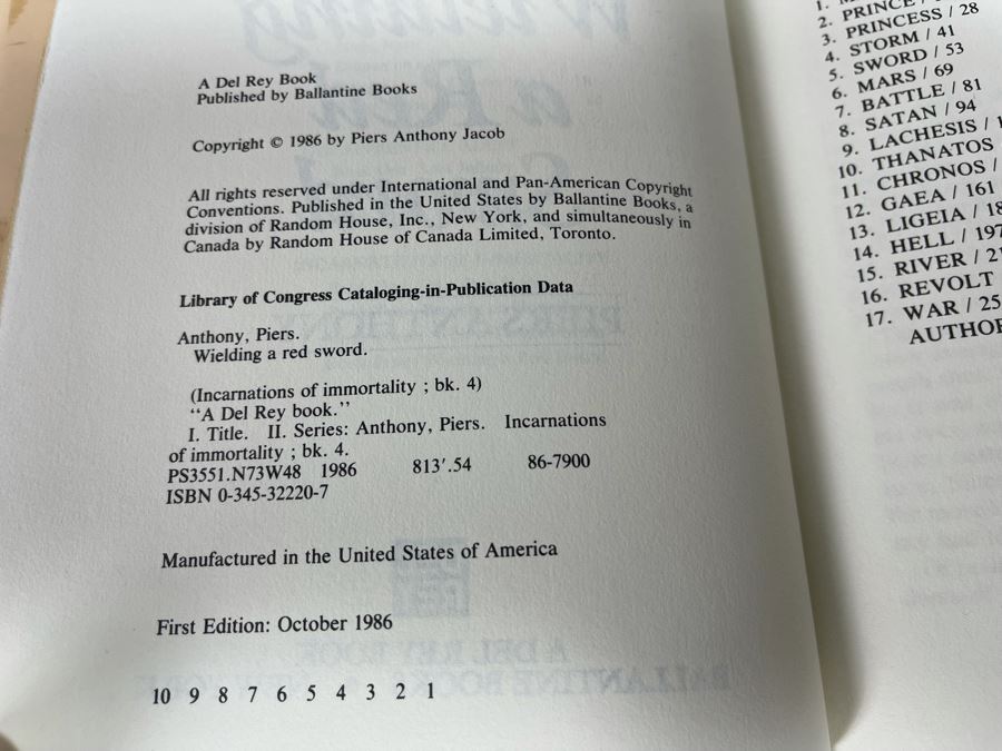 Seven First Edition Hardcover Science Fiction Fantasy Books By Piers Anthony And Spider Robinson [Photo 11]