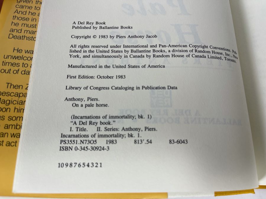 Seven First Edition Hardcover Science Fiction Fantasy Books By Piers Anthony And Spider Robinson [Photo 13]