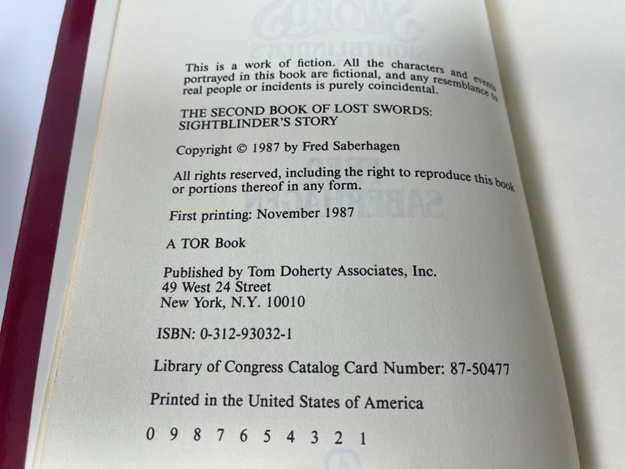 Six First Edition Hardcover Books By Fred Saberhagen And Guy Gavriel Kay [Photo 9]