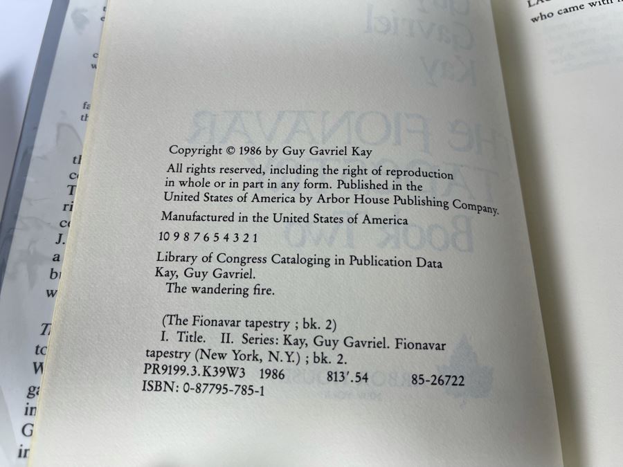 Six First Edition Hardcover Books By Fred Saberhagen And Guy Gavriel Kay [Photo 5]