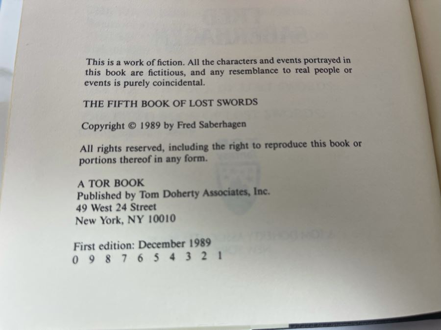 Six First Edition Hardcover Books By Fred Saberhagen And Guy Gavriel Kay [Photo 13]
