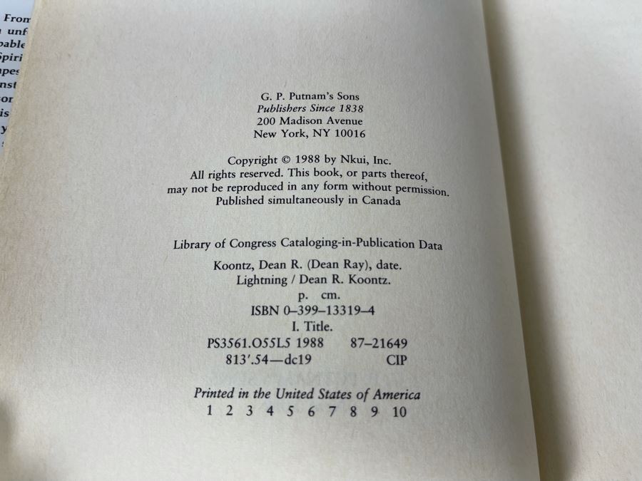 Six First Edition Hardcover Books By Dean Koontz And Anne Rice [Photo 9]