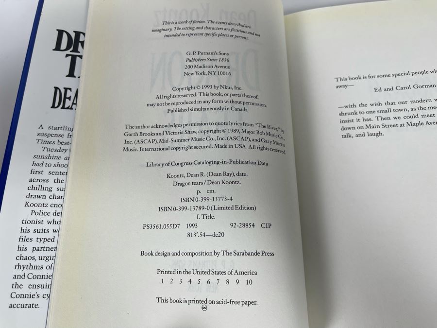 Six First Edition Hardcover Books By Dean Koontz And Anne Rice [Photo 13]