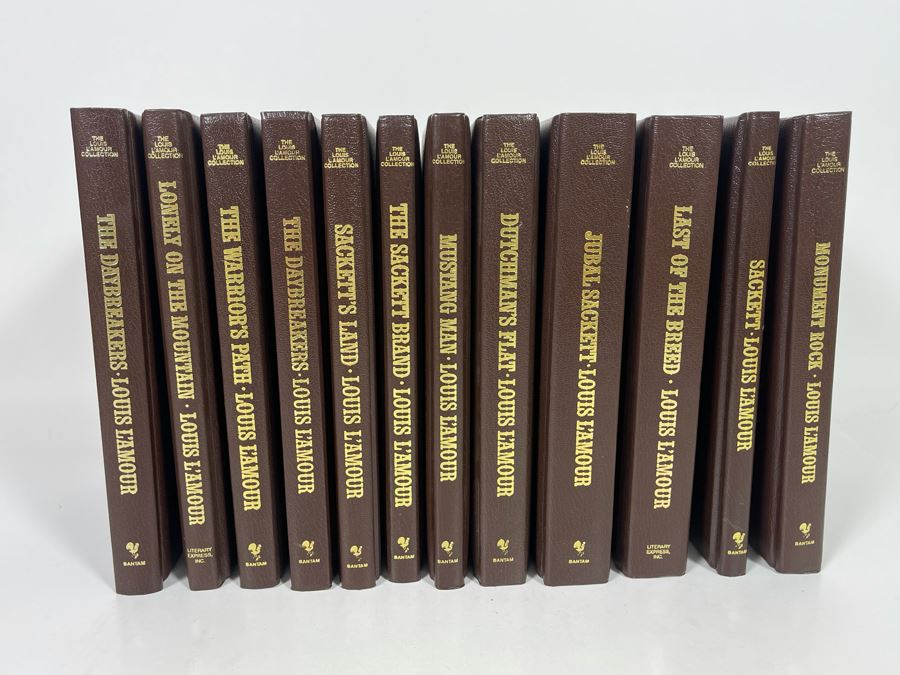 Twelve Hardcover Books By Louis L’Amour