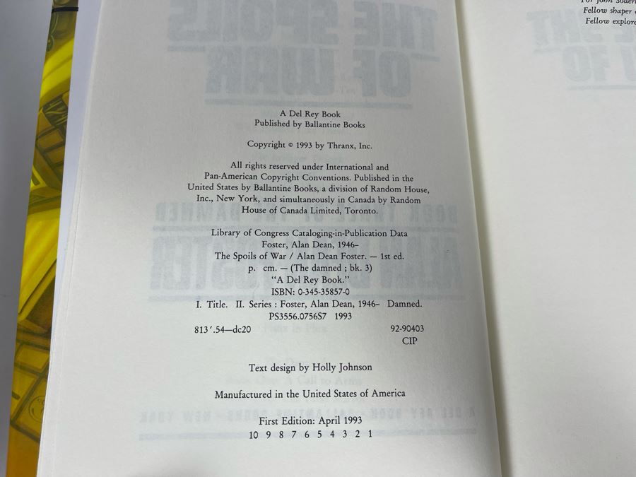 Nine First Edition Hardcover Science Fiction Books By Alan Dean Foster And Charles Sheffield [Photo 13]