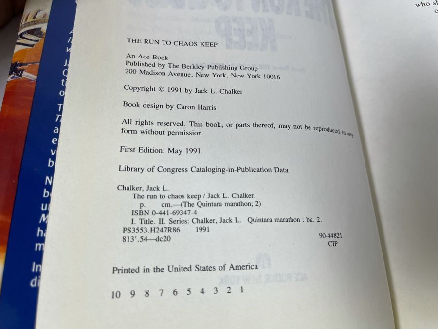 Seven First Edition Hardcover Science Fiction Books By James Blish And Jack L. Chalker [Photo 7]