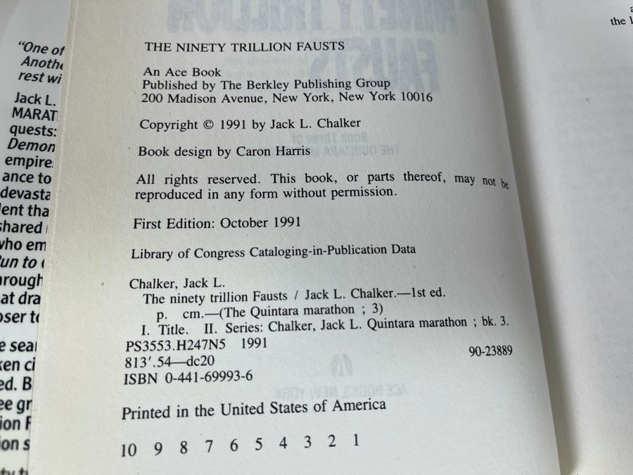 Seven First Edition Hardcover Science Fiction Books By James Blish And Jack L. Chalker [Photo 3]