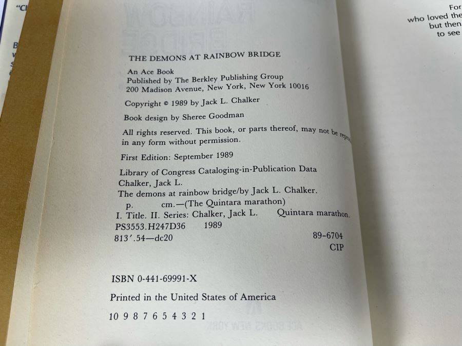 Seven First Edition Hardcover Science Fiction Books By James Blish And Jack L. Chalker [Photo 5]