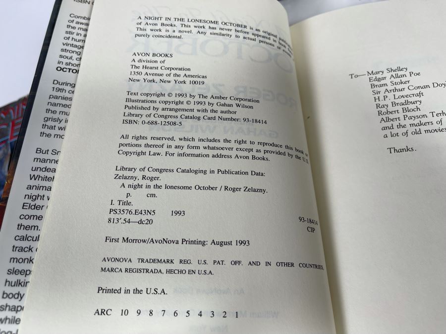 Nine First Edition Hardcover Science Fiction Fantasy Books [Photo 5]