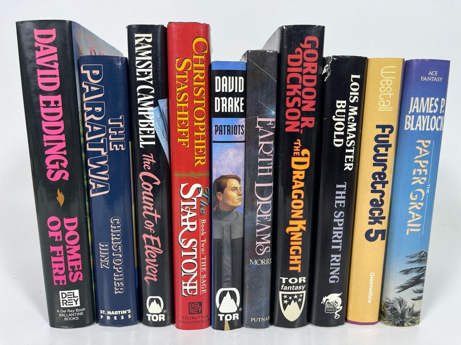 Ten First Edition Hardcover Science Fiction Fantasy Books