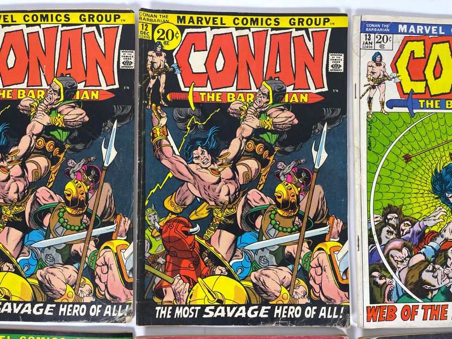 Marvel Conan The Barbarian Comic Books: #12,12,13,15,17,20,21,22 [Photo 3]
