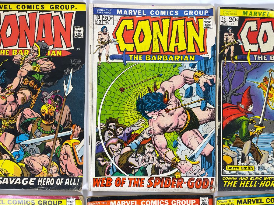 Marvel Conan The Barbarian Comic Books: #12,12,13,15,17,20,21,22 [Photo 4]