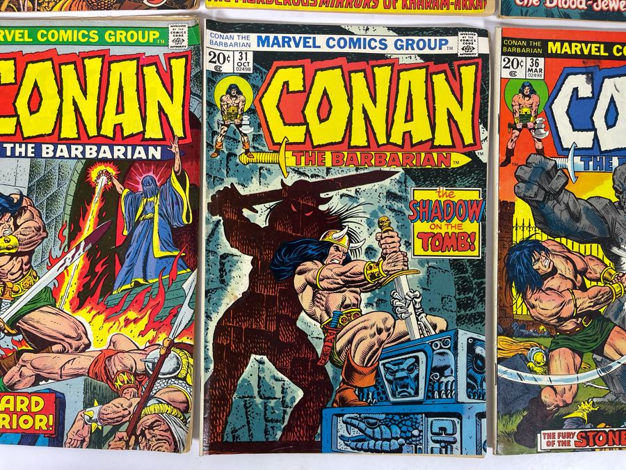Marvel Conan The Barbarian Comic Books: #24,25,27,28,29,31,36,36 [Photo 7]
