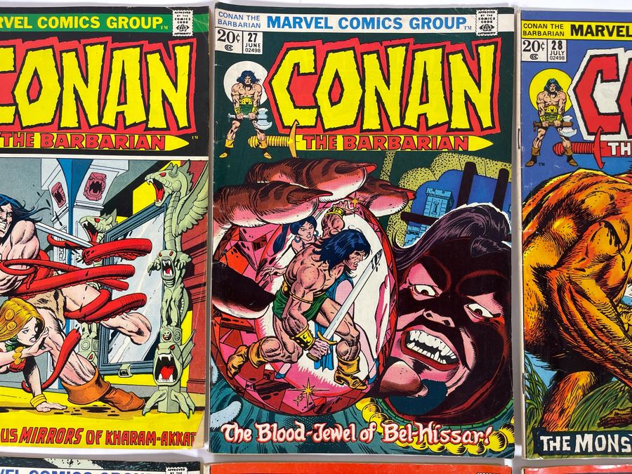 Marvel Conan The Barbarian Comic Books: #24,25,27,28,29,31,36,36 [Photo 4]