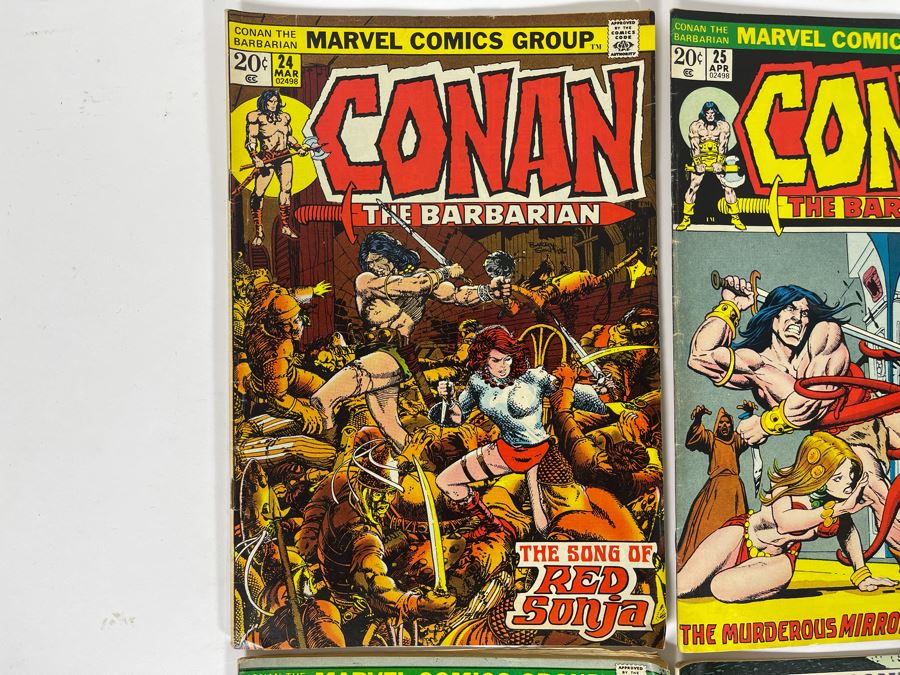 Marvel Conan The Barbarian Comic Books: #24,25,27,28,29,31,36,36 [Photo 2]