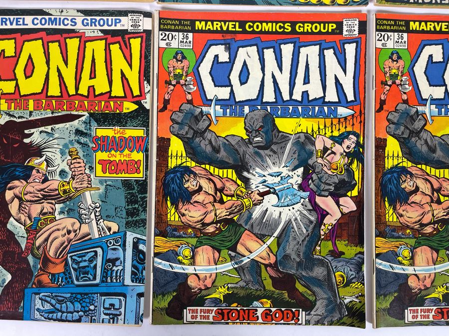 Marvel Conan The Barbarian Comic Books: #24,25,27,28,29,31,36,36 [Photo 8]
