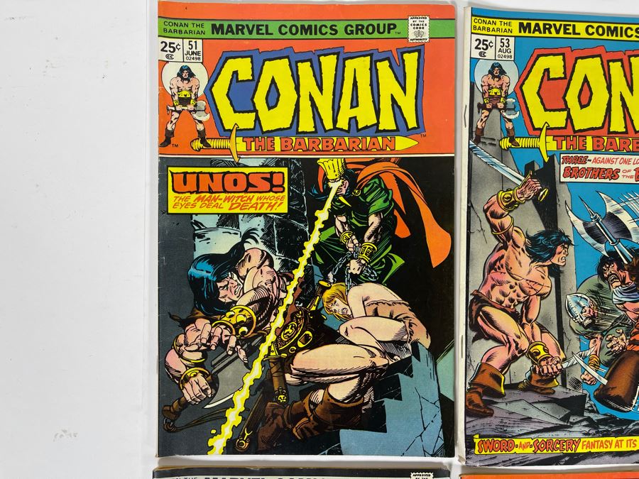 Marvel Conan The Barbarian Comic Books: #51,53,54,55,56,57,58,60 [Photo 2]